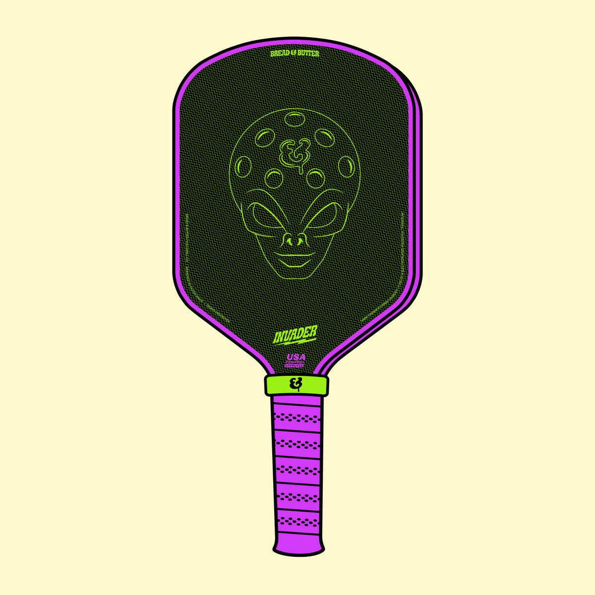 The Invader 16mm Pickleball Paddle Bread & Butter Pickleball Company
