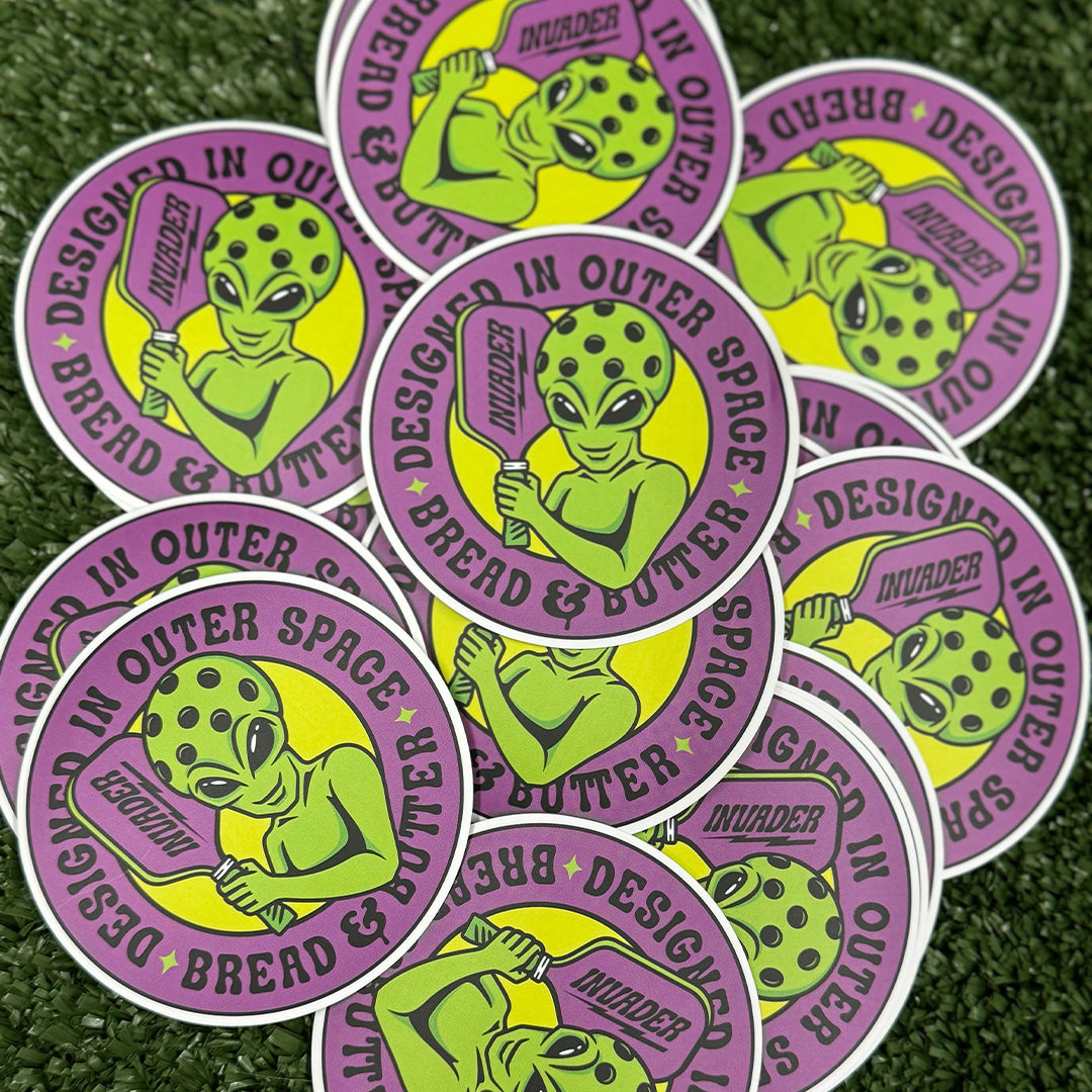 Invader Sticker – Bread & Butter Pickleball Company