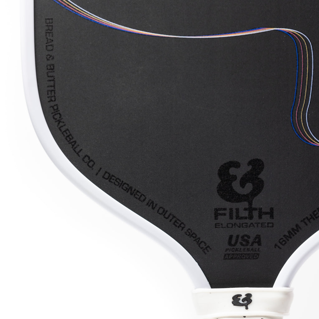 The Filth 16mm Pickleball Paddle- White on White – Bread & Butter ...
