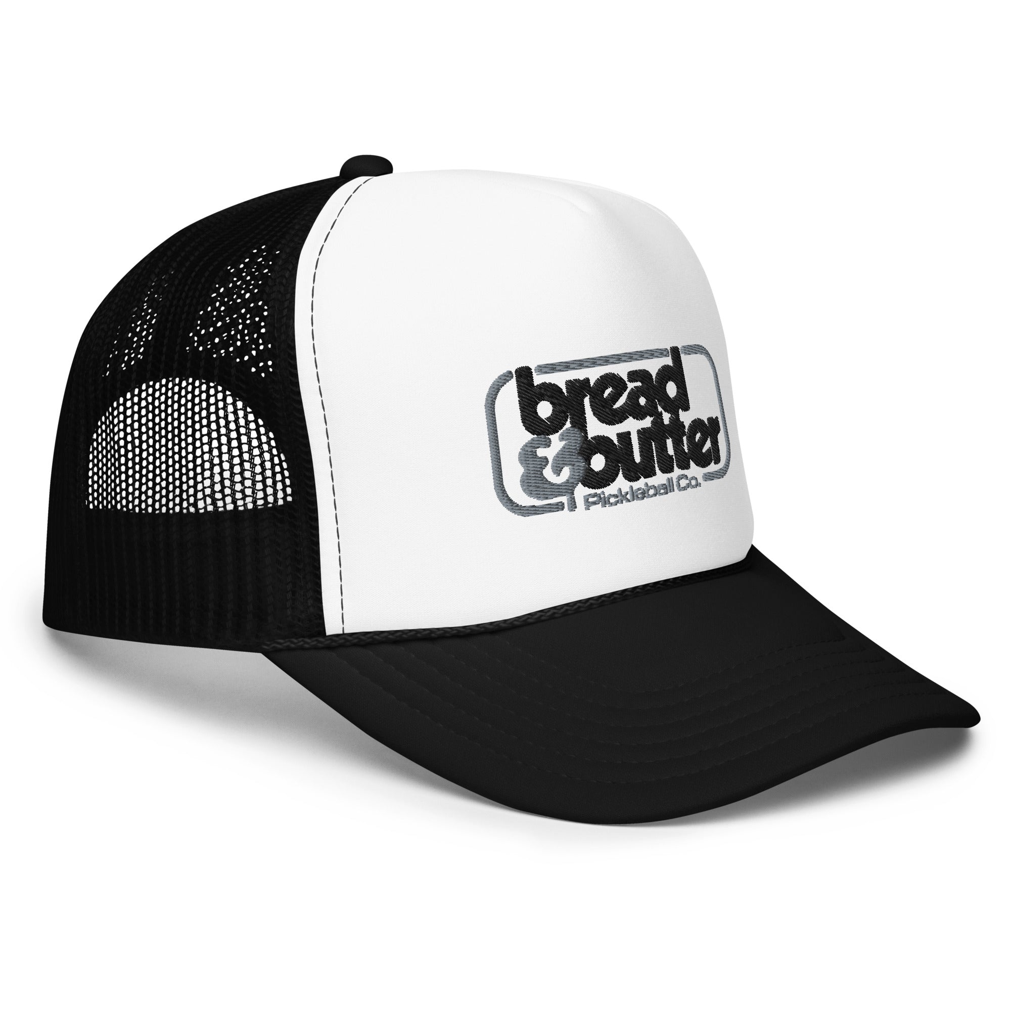 Ace Foam Trucker Hat B/W – Bread & Butter Pickleball Company